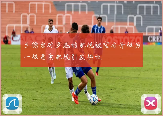 兰德尔对罗威的犯规被官方升级为一级恶意犯规引发热议