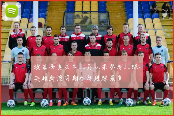 埃基蒂克去年11月以来参与11球，英超新援同期参与进球最多